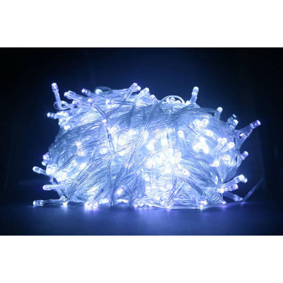 Xmas Нитка 200 LED БІЛИЙ (прозорий провід, 15 метрів)