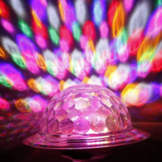 Диско куля в патрон LED UFO Bluetooth Crystal Magic Ball E27 0926 з пультом