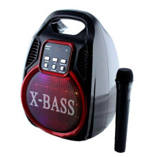 Портативна акустична система з мікрофоном та світломузикою bluetooth Golon RX-820 BT