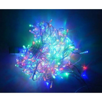 Xmas Нитка 200 LED МУЛЬТИК (прозорий провід, 15 метрів)
