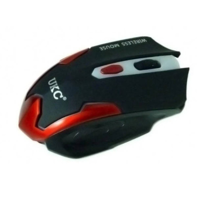 Мишка бездротова комп'ютерна оптична MOUSE UKC G111 Чорно-червона