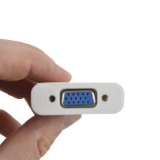 Конвертер відеосигналу HDMI TO VGA ADAPTER Білий