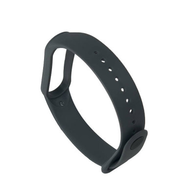 Ремінець силіконовий для Xiaomi Mi Band 5 №22 темно-сірий