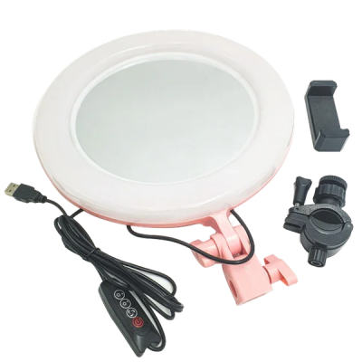 Кільцева LED лампа Ukc Ra-95 діаметр 26см + дзеркало