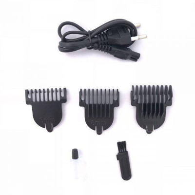 Бездротова машинка для стрижки Gemei GM-6046 Червона