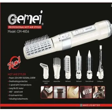 Фен-стайлер для волосся 7в1 Gemei GM-4836 1200 Вт