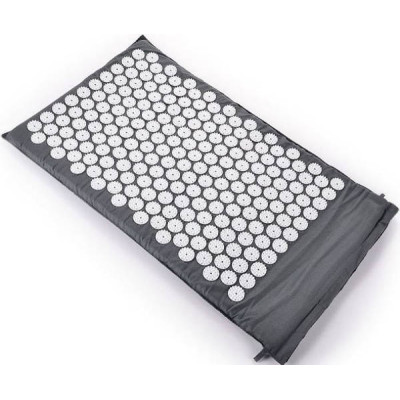 Акупунктурний масажний килимок Acupressure Mat or Bed of Nails Сірий