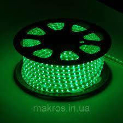 Світлодіодна стрічка LED 5050 Green Зелена 100m 220V