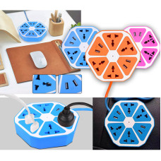 Мережевий фільтр-подовжувач 220V (4 розетки + 4 USB)