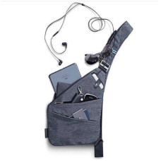 Чоловіча сумка Cross Body / Сумка Месенджер сіра