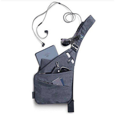 Чоловіча сумка Cross Body / Сумка Месенджер сіра