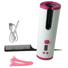Бездротова плойка для завивки волосся Ramindong Hair curler RD-060 Біла з рожевим