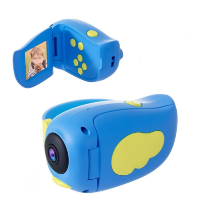 Дитячий фотоапарат - відеокамера Kids Camera пташка Блакитний