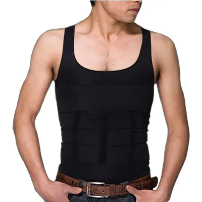 Чоловіча коригувальна футболка Slim'N Lift Чорна XXXL