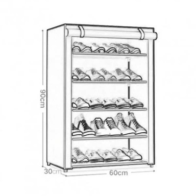 Стелаж для зберігання взуття Combination Shoe Frame 60X30X90 Червоний