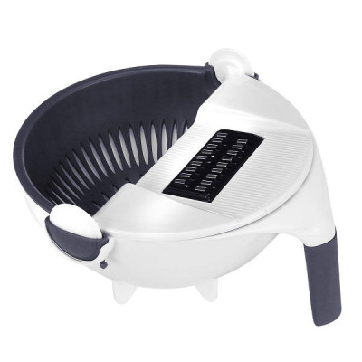 Багатофункціональна овочерізка 9 в 1 кругла Basket Vegetable Cutter Біла