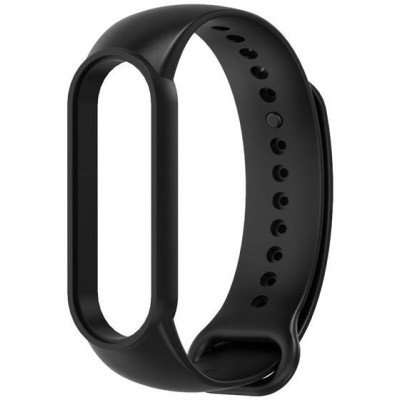 Ремінець силіконовий для Xiaomi Mi Band 5 чорний