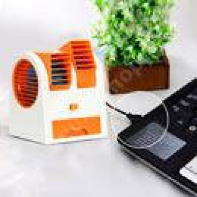 Настільний міні кондиціонер Conditioning Air Cooler USB помаранчевий