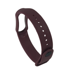 Ремінець силіконовий для Xiaomi Mi Band 5 №6 бронзово-фіолетовий