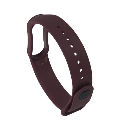 Ремінець силіконовий для Xiaomi Mi Band 5 №6 бронзово-фіолетовий