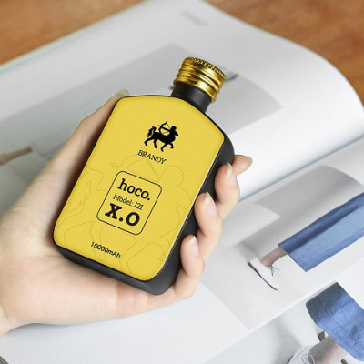 Портативний зарядний пристрій Power Bank Hoco J21 Vintage Wine 10000 mAh Brandy Жовтий