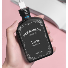 Портативний зарядний пристрій Power Bank Hoco J21 Vintage Wine 10000 mAh Whiskey Чорний