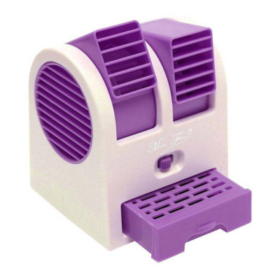 Настільний міні кондиціонер Conditioning Air Cooler USB фіолетовий