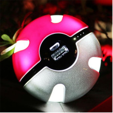 Повербанк Покебол 10000 mAh Power Bank Pokemon Go Рожевий