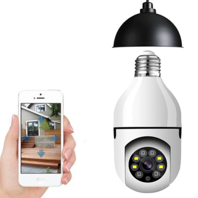 Панорамна IP WiFi камера 2MP цоколь Е27 Біла
