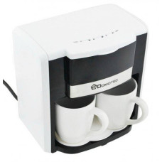 Кавоварка краплинна Domotec MS-0706 2 чашки Біла
