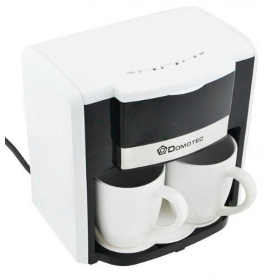 Кавоварка краплинна Domotec MS-0706 2 чашки Біла