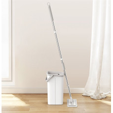 Комплект для прибирання відро та швабра з віджимом EasyMop 10л Білий