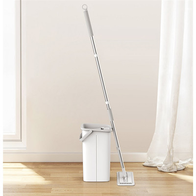 Комплект для прибирання відро та швабра з віджимом EasyMop 10л Білий