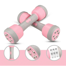 Багатофункціональні масажні гантелі Multifuntional massage dumbbells Рожеві