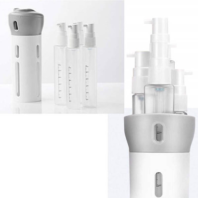 Дорожній органайзер для рідин Smart Travel Bottle Set 4 в 1 Сірий