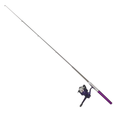 Складана міні-вудка 100 см Fish Anywhere, Anytime, Best gift for Fishing Фіолетова