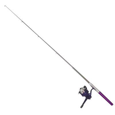 Складана міні-вудка 100 см Fish Anywhere, Anytime, Best gift for Fishing Фіолетова