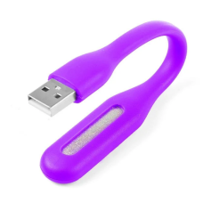 Портативний гнучкий USB LED світильник фіолетовий