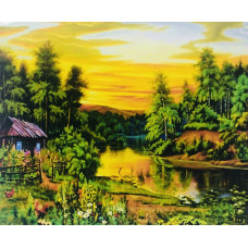 Картина за номерами E993 "Карпати влітку" 40*50 см