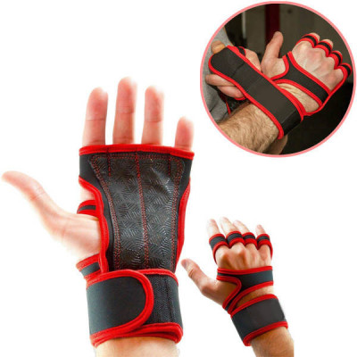 Рукавички для залу тренувальні з підтримкою зап'ястя Sports Cross Training Gloves Чорні