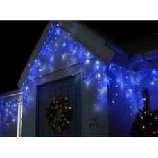 Xmas Бахрома 120 діодів Синій (Прозорий провід 3.5*0.45м)