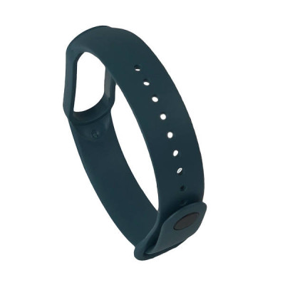 Ремінець силіконовий для Xiaomi Mi Band 5 №15 темно-бірюзовий