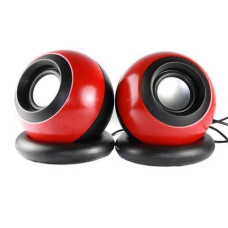 Колонки для ПК SPS D008 комп'ютерні колонки USB Red Optmaster