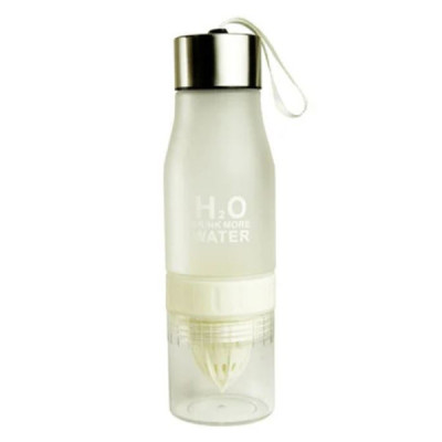 Спортивна пляшка-соковитискач H2O Water bottle Білий