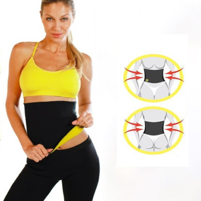Пояс для схуднення Hot Shapers цілісний Чорний з жовтим р-р XXXL