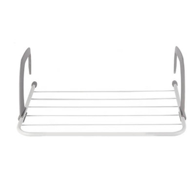 Сушарка для одягу на батарею 4068 см знімна Fold Clothes Shelf Сіра