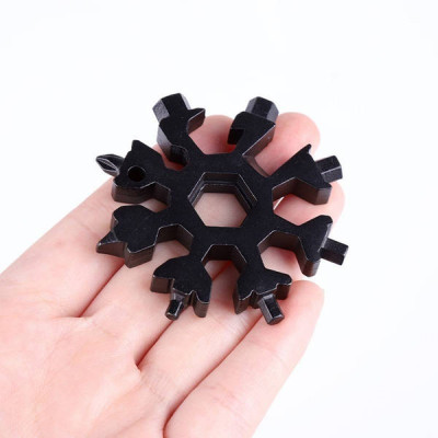 Універсальний ключ Сніжинка (чорний) Multitool Snowflake