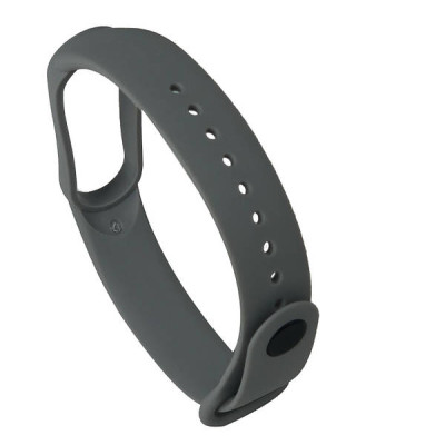 Ремінець силіконовий для Xiaomi Mi Band 5 №10 сірий