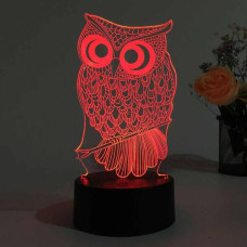 Світильник 3D Desk Lamp Сова