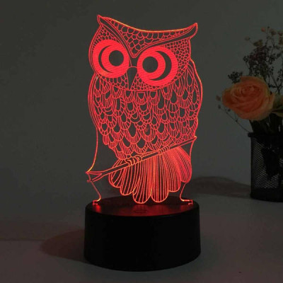 Світильник 3D Desk Lamp Сова